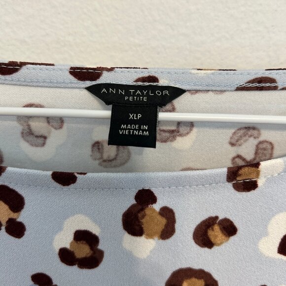 Ann Taylor Animal Print Blouse - Picture 2 of 6